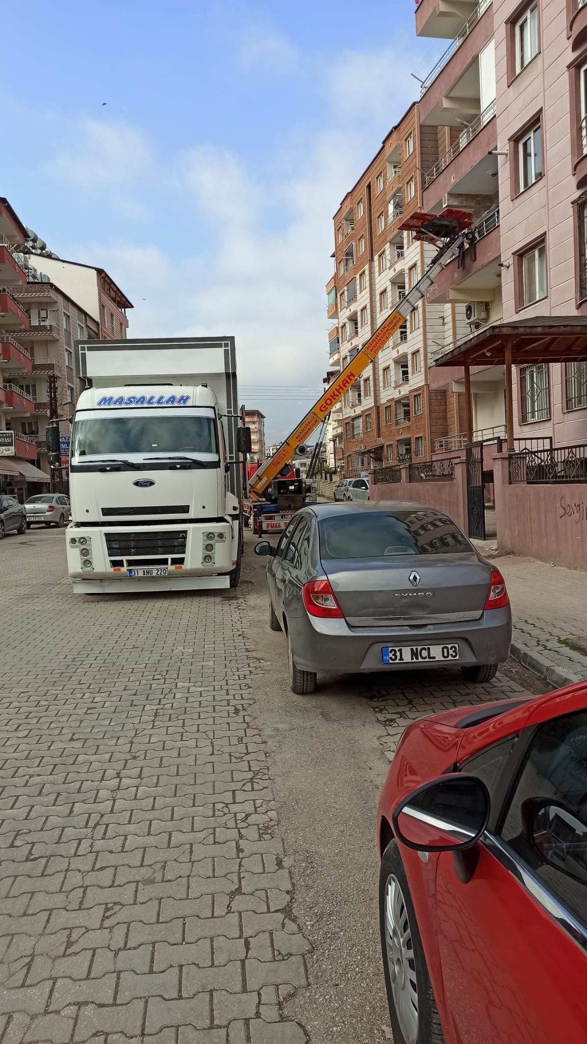 Asansörlü taşıma hazırlığı