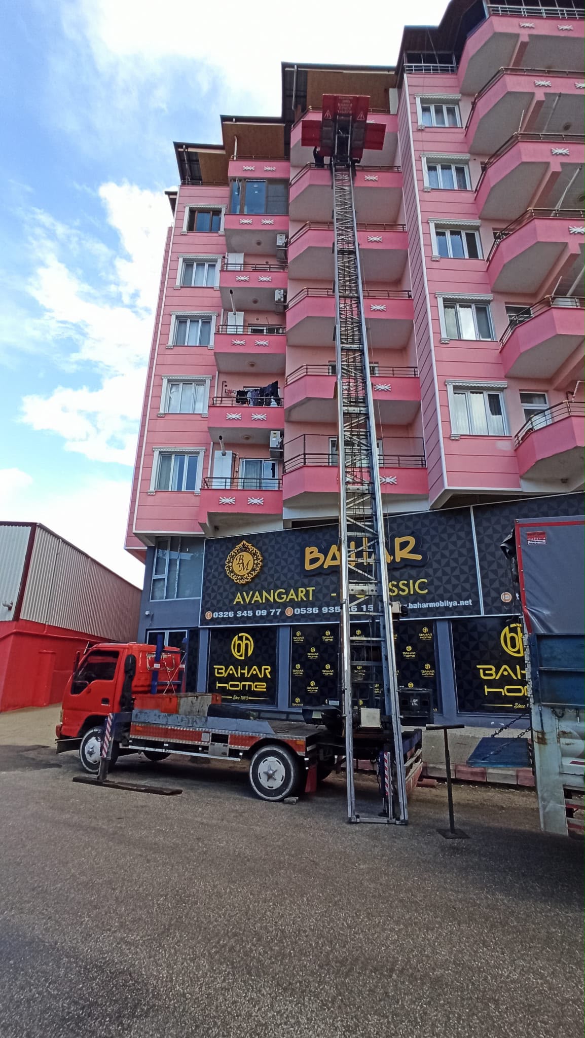 Asansörlü yükleme